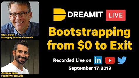 Bootstrapping From 0 To Exit — Dreamit Ventures