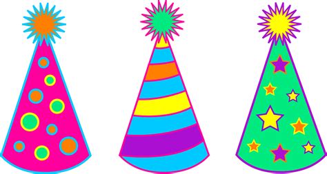 Birthday Party Hats Clipart Best