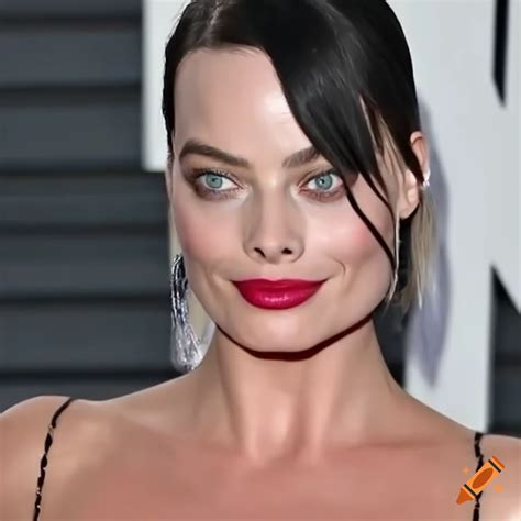 Margot Robbie With All Black Hair