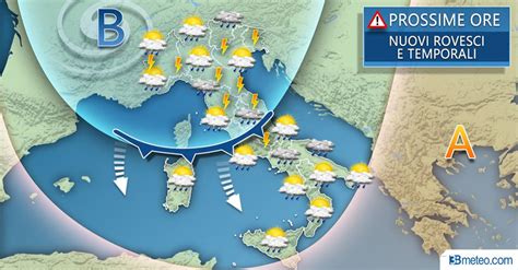 Italia, notizie, news, video, foto. METEO ITALIA. Fino a stasera piogge e TEMPORALI anche con ...