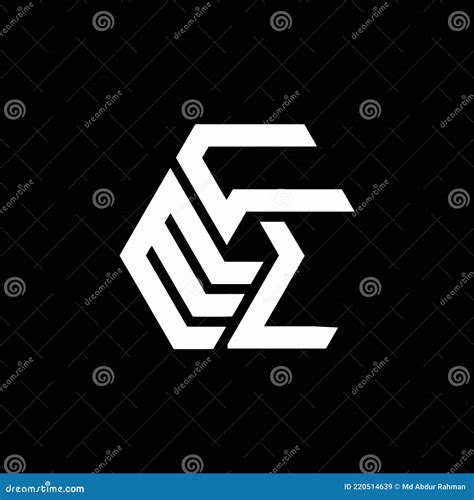 Ecl Letter Logo Design On Black Background Ecl Creative Initials