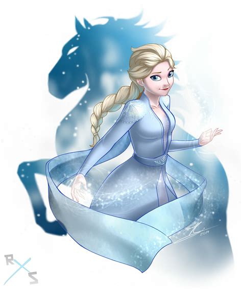 Artstation Queen Elsa Frozen 2 Sean Robinson