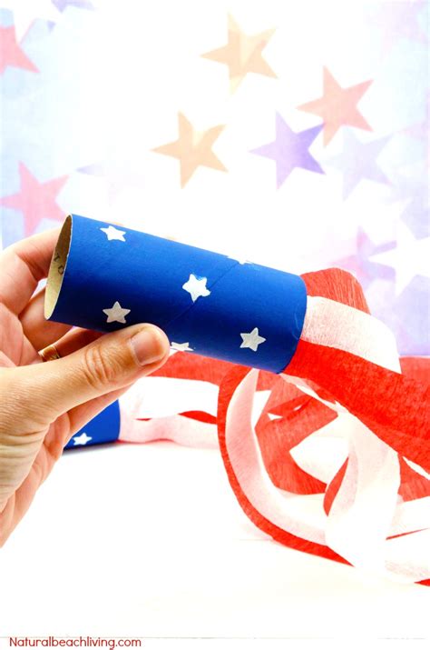4th Of July Craft Idea Patriotic Kids Blower Natural Beach Living