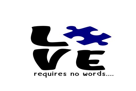 Love Requires No Words Autism Awareness Svg Graphic By