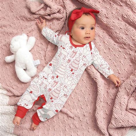 Christmas Baby Girl Outfit Newborn First Christmas Romper Etsy In