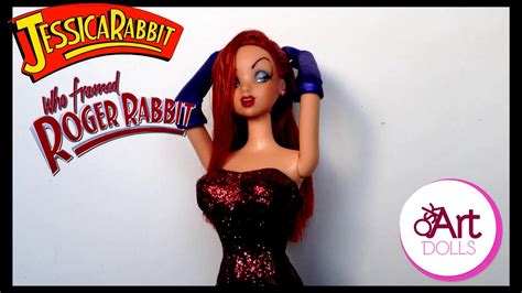jessica rabbit ooak doll by oskart dolls youtube