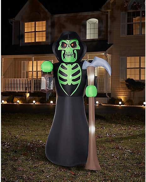 8 Ft Grim Reaper Light Up Inflatable Decoration
