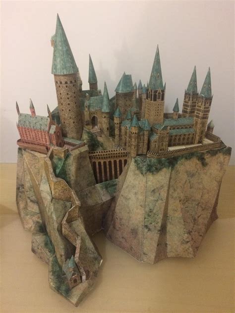 Hogwarts Castle Harry Potter Diy 3d Papercraft Templates Pdf Etsy