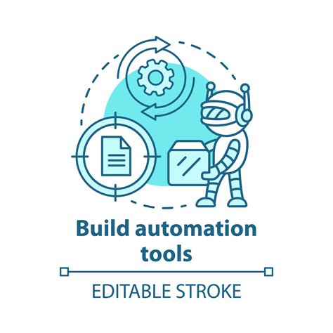 Build Automation Tools Concept Icon Robot Helper Setup Information