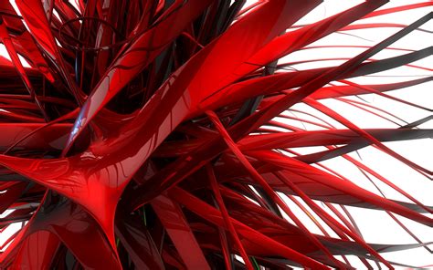 Red 3d 4k Abstract Wallpaper Unreaded