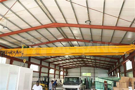 Aq Lh 5t Double Girder Overhead Crane Installed In Dominica Aicrane