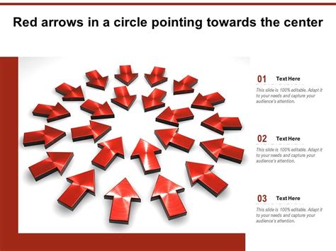 Red Arrows In A Circle Pointing Towards The Center Presentation