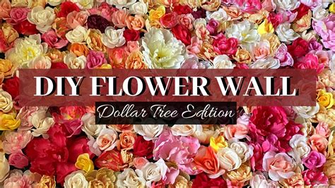 Take a quick spin to the dollar store and pick up everything you need to make a diy dollar store first aid kit for your car! HUGE DOLLAR TREE FLOWER WALL | HOW TO DIY FLOWER WALL ...