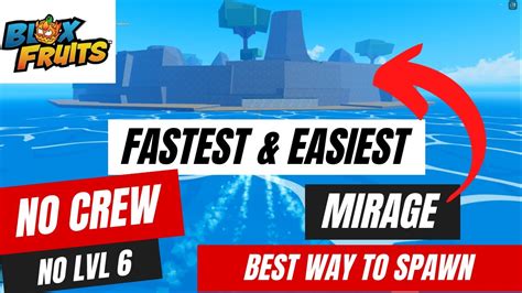 How To Spawn Mirage Island In Blox Fruits Update Youtube