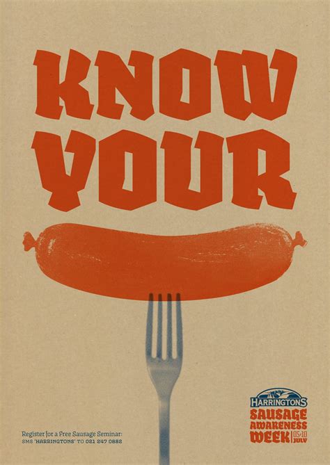 sausage poster - | Graphic poster, Typography poster, Poster design
