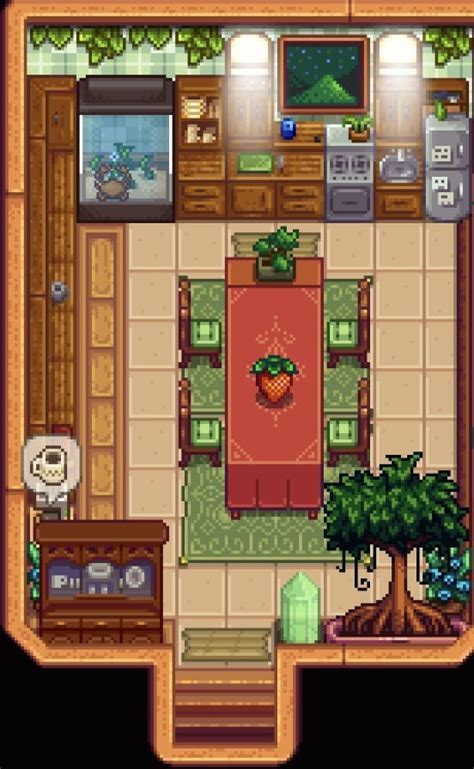 An Overhead View Of A Living Room And Kitchen In The Legend Of Zelda Game
