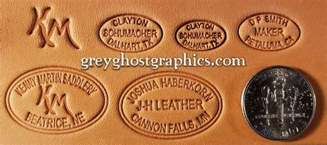 Custom Leather Maker Stamps With Amazing Laser Cut Detail