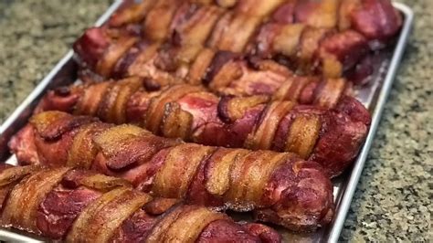 Bacon Wrapped Smoked Pork Tenderloin Youtube