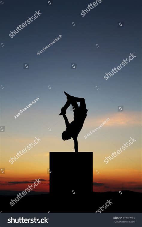 Handstand Sunset Stock Photo 127827083 Shutterstock