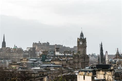 Cityscape Of Edinburgh Scotland Uk Editorial Photography Image Of