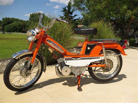 1976 Motobecane 50v Orange Moped Photos — Moped Army