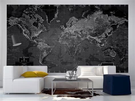 World Wall Laminated Mural Map