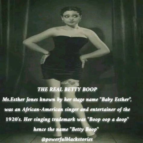 The Real Betty Boop Betty Boop Was Based Off Of Msesther Jones Known