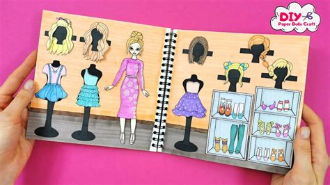 How To Make Wardrobe For Paper Dolls Diy Quiet Book Dresses Hairstyles