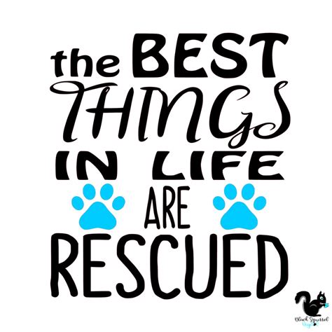 The Best Things In Life Are Rescued Black Squirrel Digital