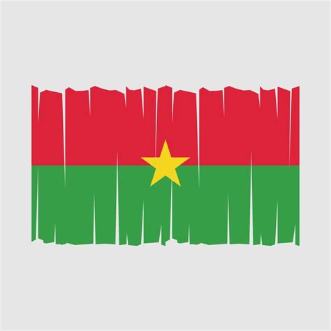 Burkina Faso Flag Vector 21904009 Vector Art At Vecteezy