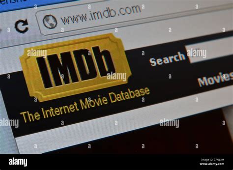 Imdb Internet Moie Database Screenshot Stock Photo Alamy