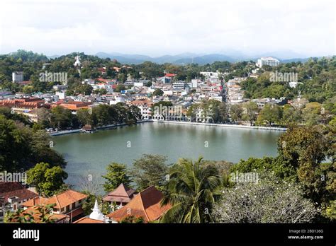 Beautiful Kandy City And Lake Kandy Sri Lanka Stock Photo Alamy