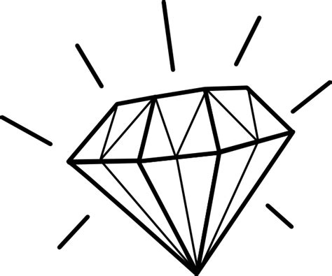Diamond Outline Png Diamond Outline Transparent Background Freeiconspng