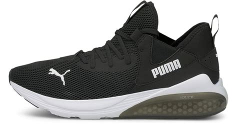 Puma Rubber Cell Vive Evo Running Shoe Sneakers In Black White Black