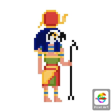 Pin By Gabriella Yang On Pixel Art Pixel Art Art Egyptian Gods