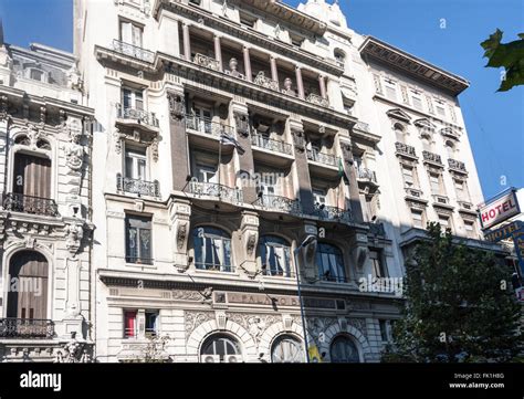 Palacio Brasil Historical Building Facade Montevideo Uruguay Stock