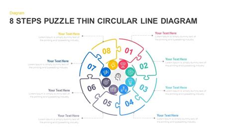 8 Steps Circular Puzzle Diagram Powerpoint Template And Keynote