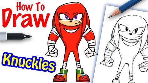 How To Draw Knuckles From Sonic Boom Youtube
