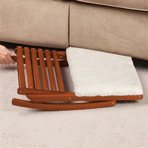 Deluxe Foldable Rocking Footrest Folding Footrest Easy Comforts