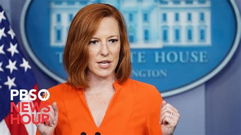 Watch Live Jen Psaki Holds White House News Briefing Youtube