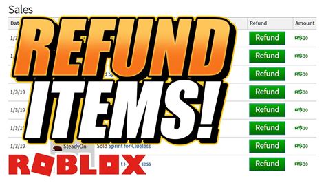 How To Refund Roblox Items