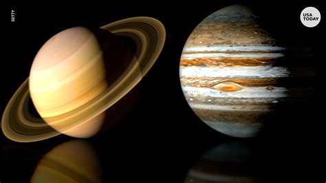Technically, saturn will be 10 au (astronomical units) from earth, and jupiter will be 5 au away, but they will appear to be less than the diameter of a full the planets will be at their closest on dec. Jupiter and Saturn 'Christmas Star' visible Dec. 21 as ...