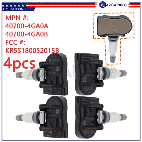 Set Of 4 Tire Pressure Sensors Tpms Sensors For 2014 2016 Infiniti Q50