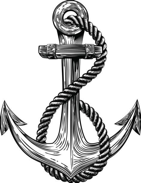 Ship Anchor Chain Drawings Illustrations Royalty Free Vector Graphics