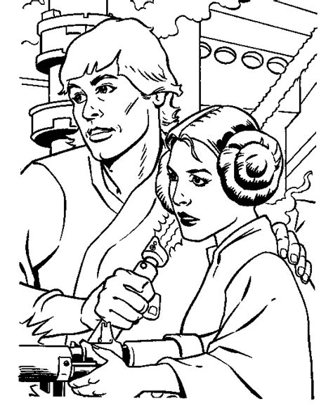 Princess Leia Coloring Pages For Kids