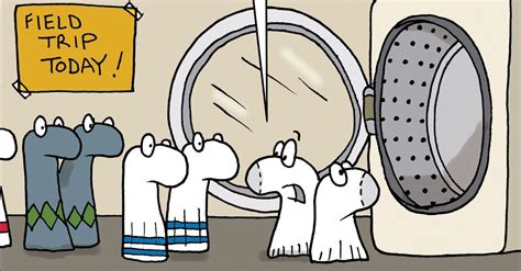 In This Comic Lonnie Easterling From Spud Comics Imagines That Socks Really Dread Laundry Day