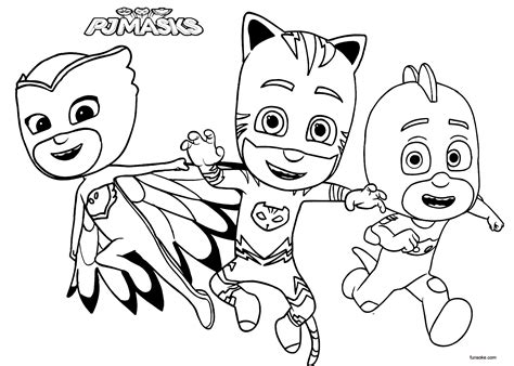 The story of this series is about a superhero team that likes to fight any then, this kind of free coloring pages will be pleasurable for the children who like to color in many positions. Disney Junior pj masks coloring pages - Funsoke