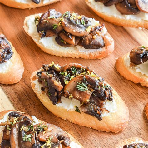 Mushroom Crostini Easy Recipe Hello Little Home