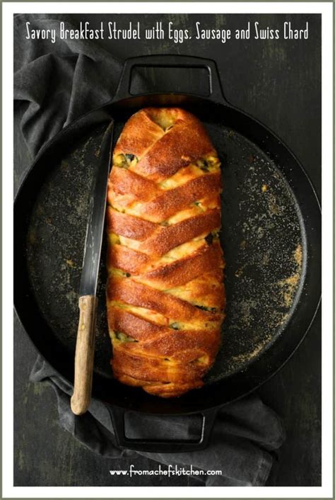 Maybe you would like to learn more about one of these? Savory Breakfast Strudel with Eggs Sausage Swiss Chard