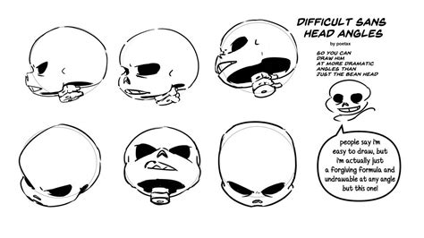 Sans Head Angles Guide By Poetax On Deviantart